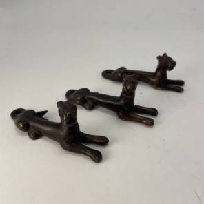 Small Bronze Dogs